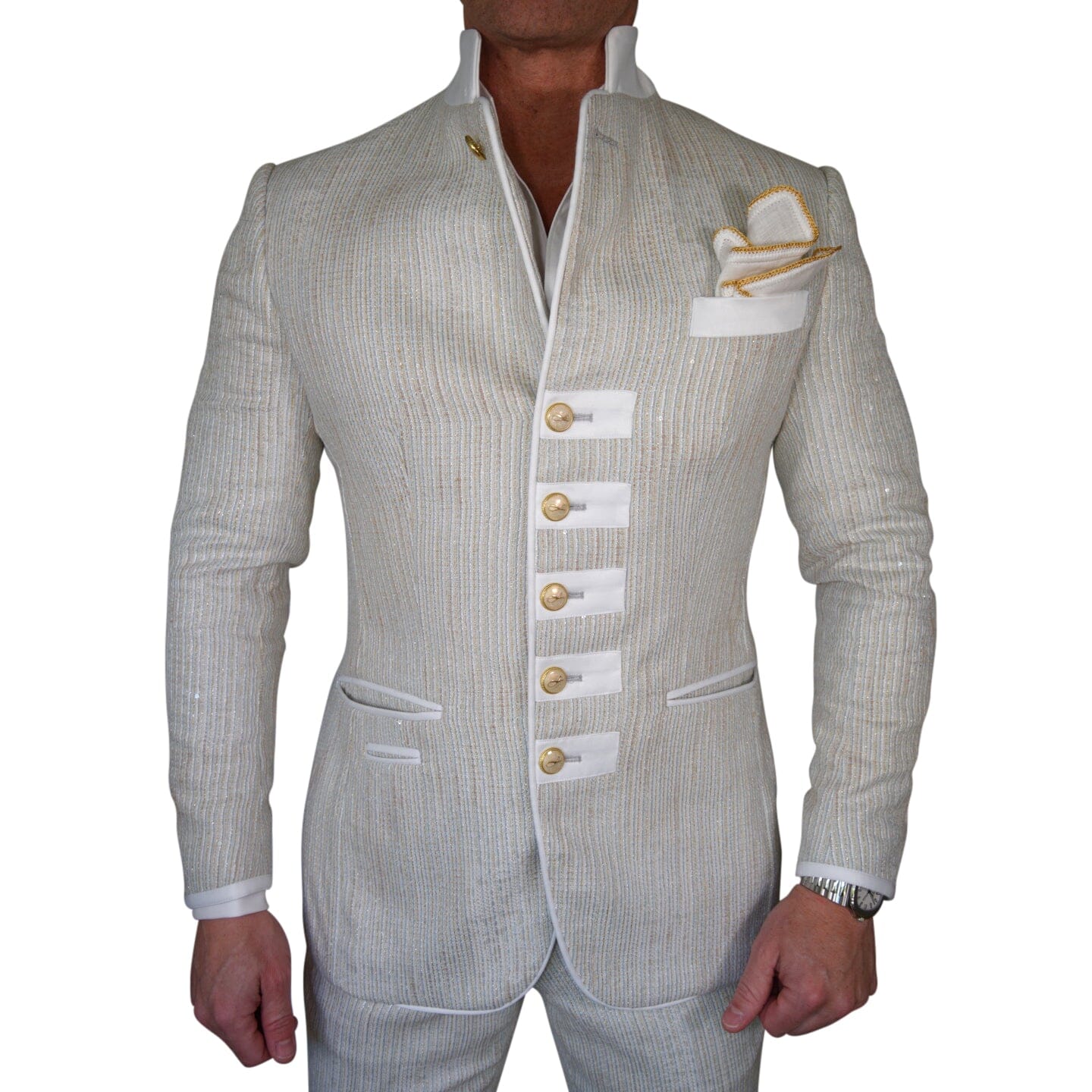 Oro Tweed Paillette Mandani Jacket