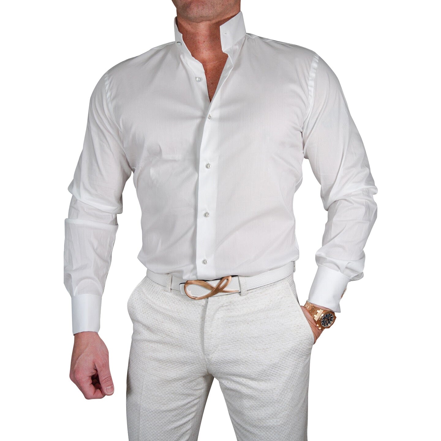 White Romani Dress Shirt