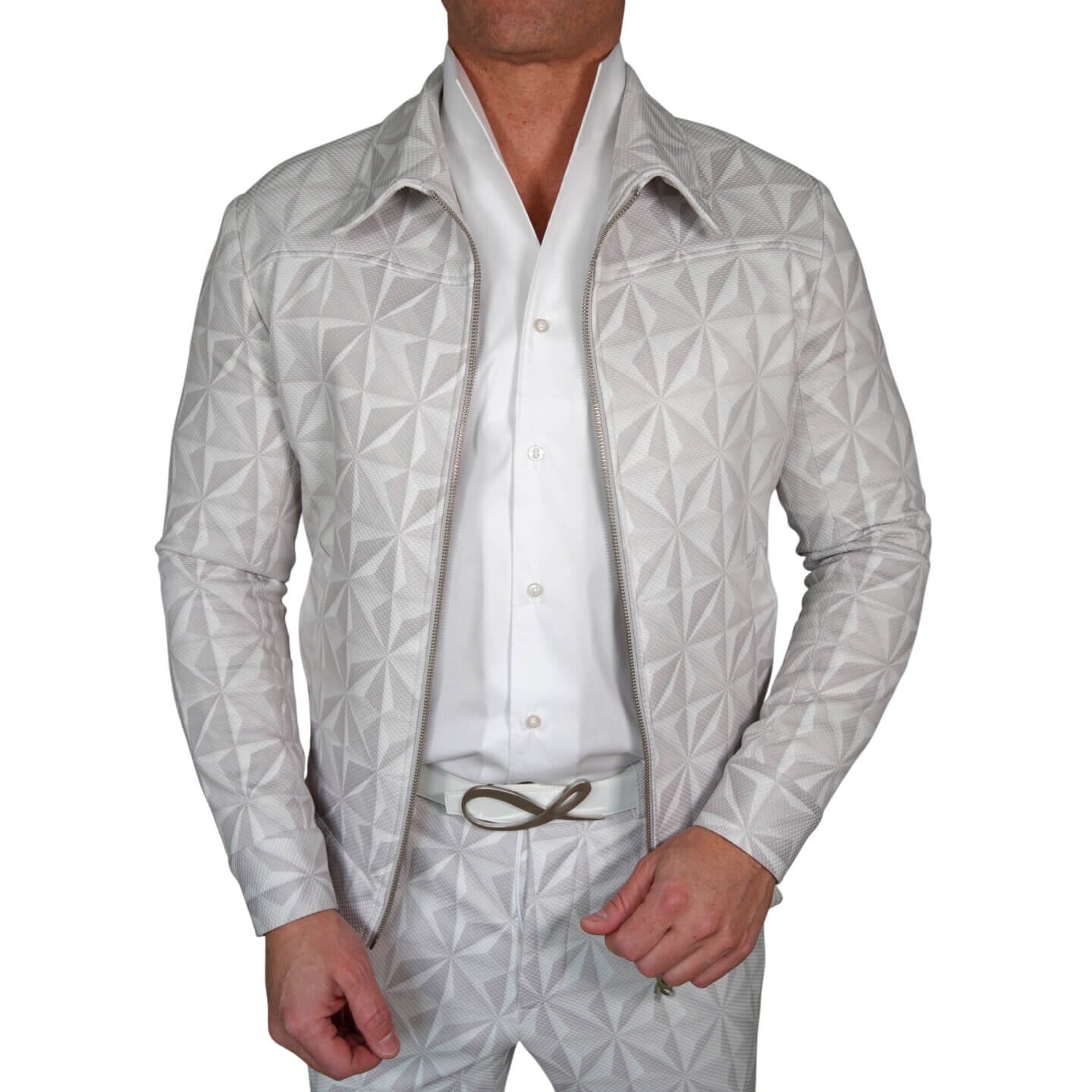 Glacier Origami Luxury Performance Two Way Bomber Jacket