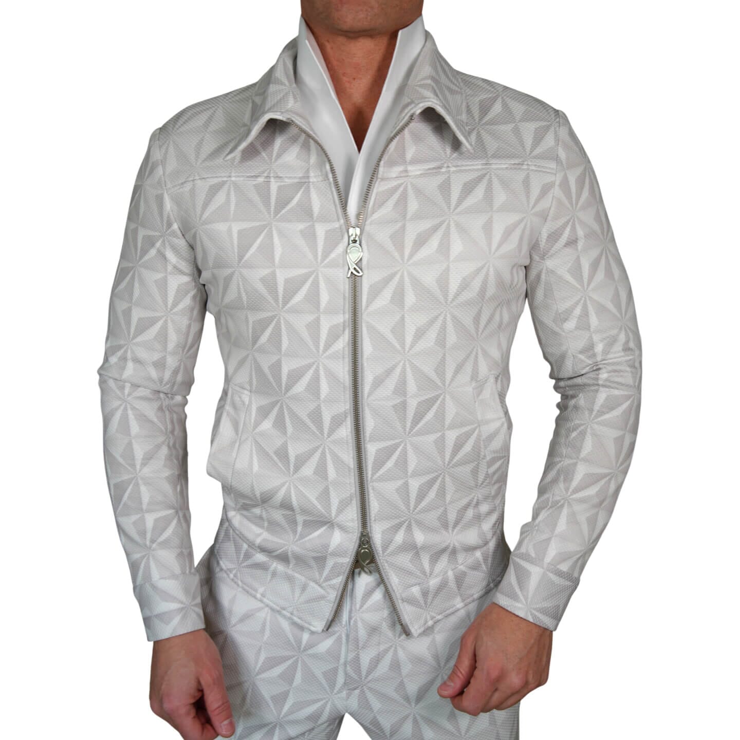 Glacier Origami Luxury Performance Two Way Bomber Jacket
