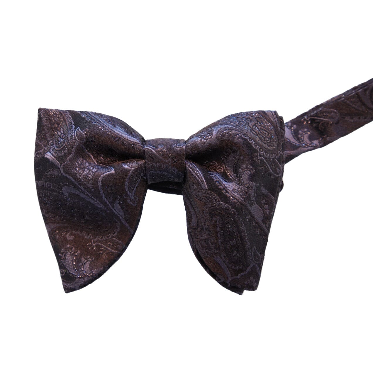 Nero Paisley Jumbo Pre Tied Butterfly Bow Tie