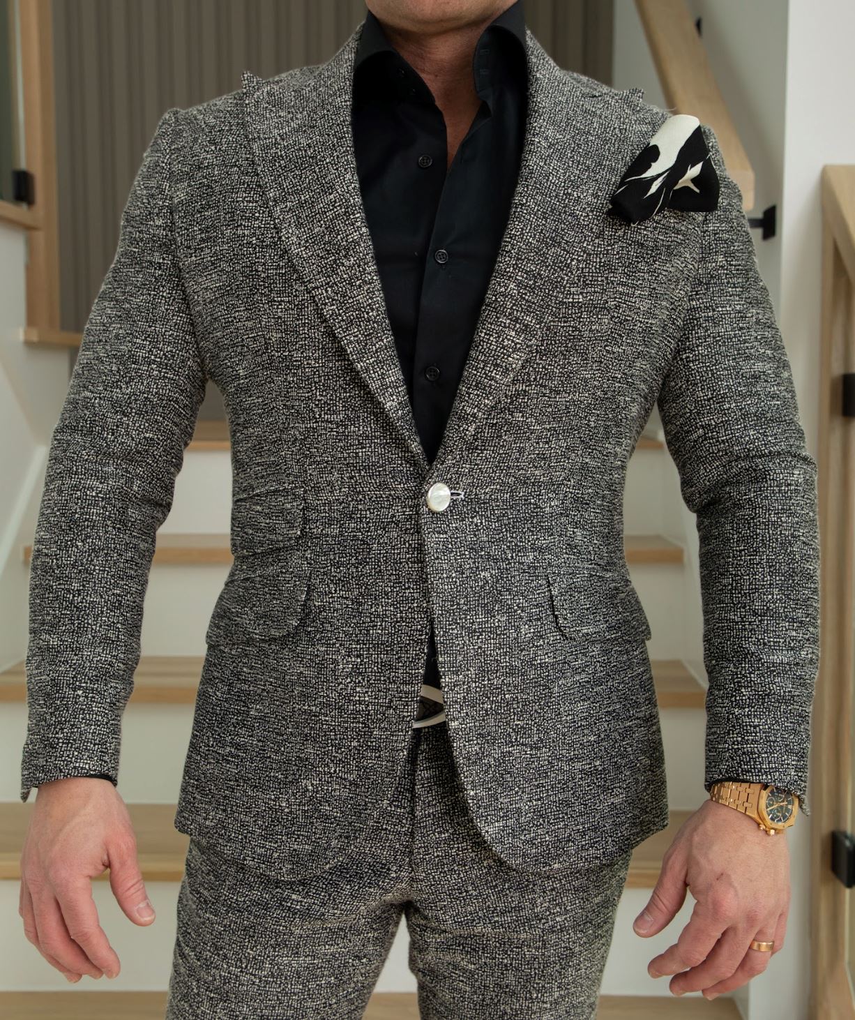Carbon Grano Tweed Jacket