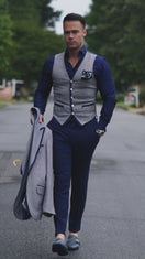 Iced Marina Blu Boucle Jacket
