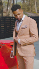 Copper Lino Tweed Trousers