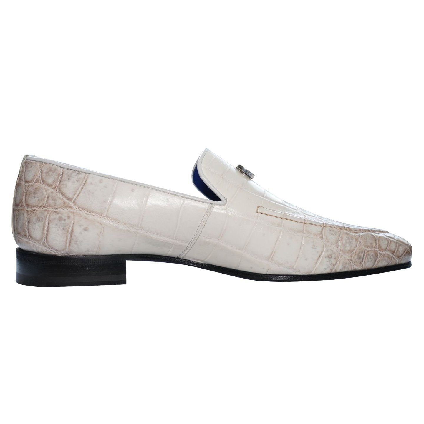 Himalayan White Crocodile Leather Sneakers