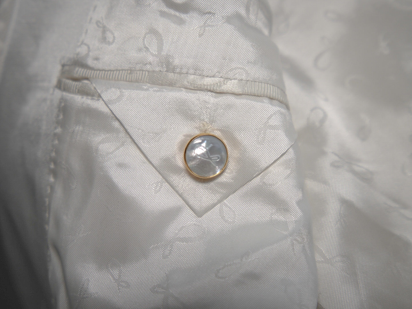 Mother Of Pearl With Gold Tone Buttons For Sports Jacket