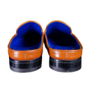 Caramello With Silver Hardware Leather Slippers
