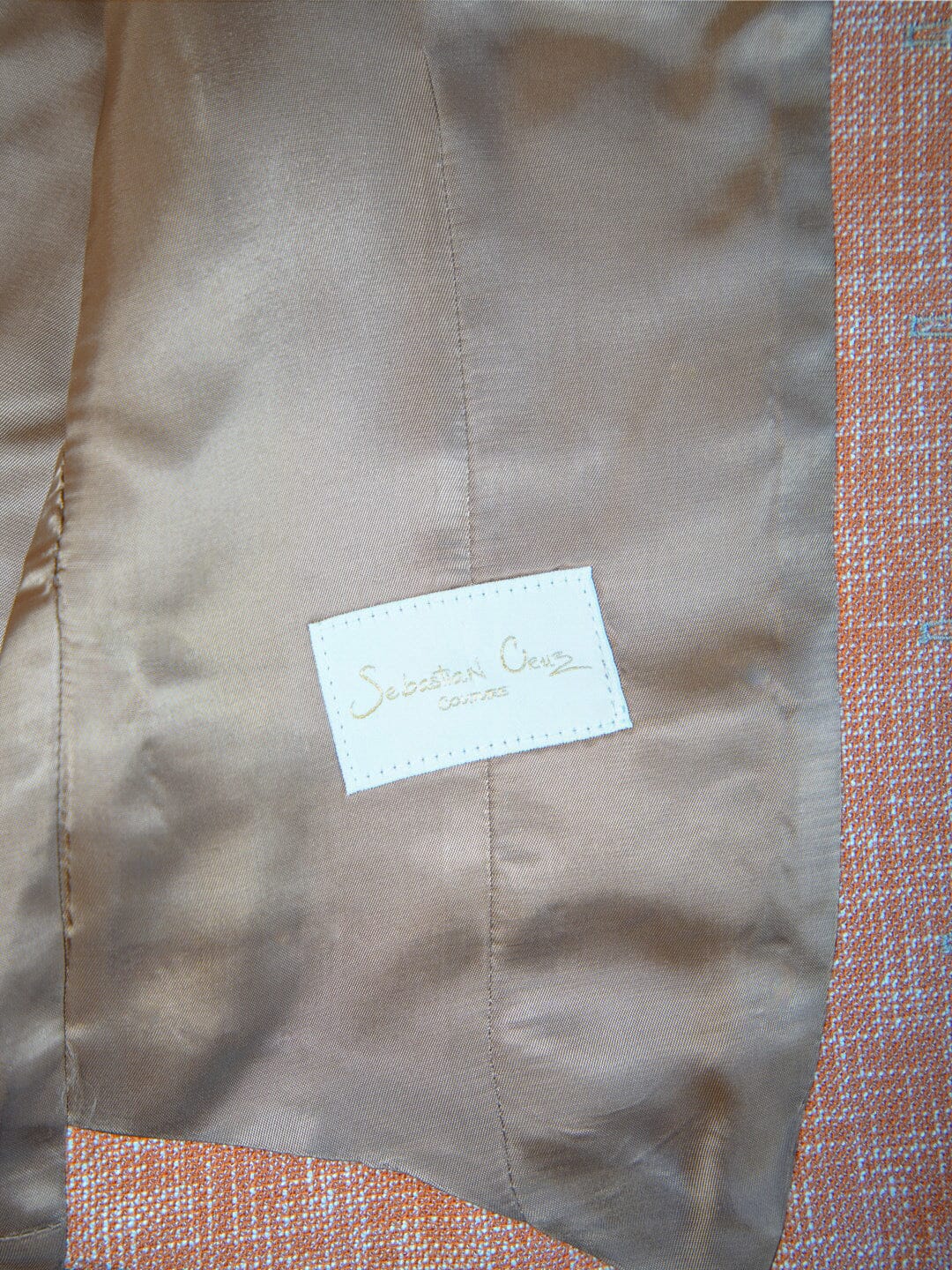 Copper Lino Tweed Ciottoli Waistcoat