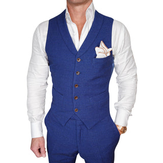 Lapis Blu Intreccio Ciottoli Waistcoat