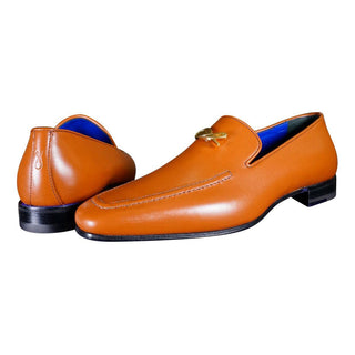 Caramello With Yellow Gold Hardware Leather Loafers