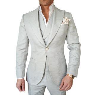 Oyster Herringbone Jacket