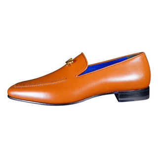 Caramello With Yellow Gold Hardware Leather Loafers