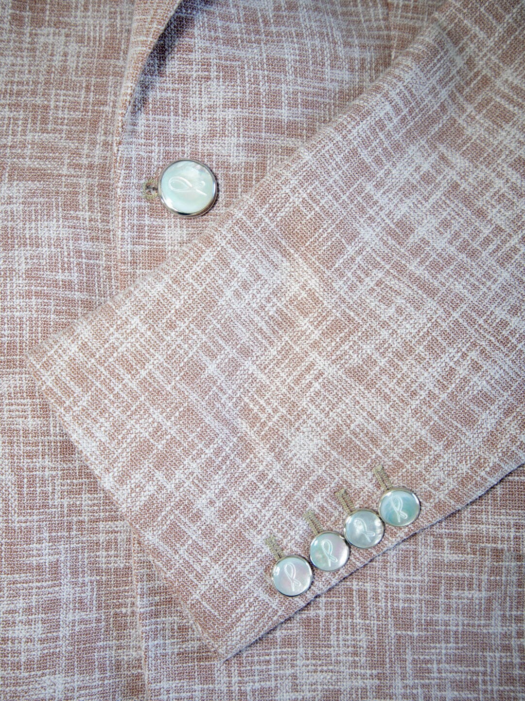 Nude Blush Lino Tweed Jacket
