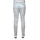 Blu Ghiaccio Paisley Trousers