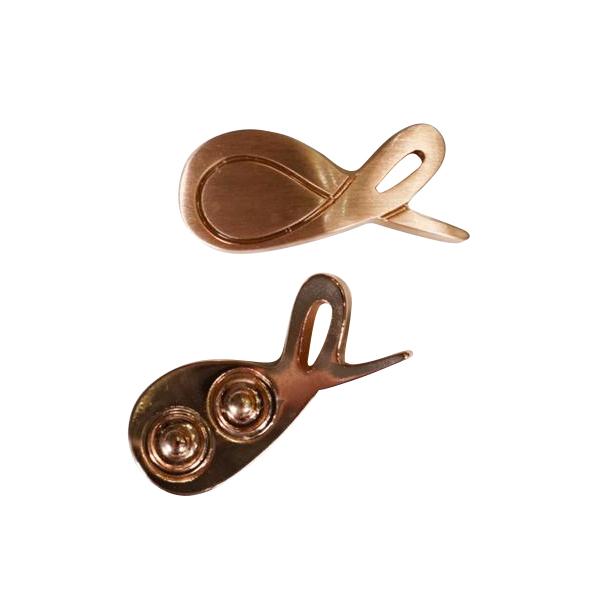 Bianco With Rose Gold Hardware Leather Loafers @ The Vault