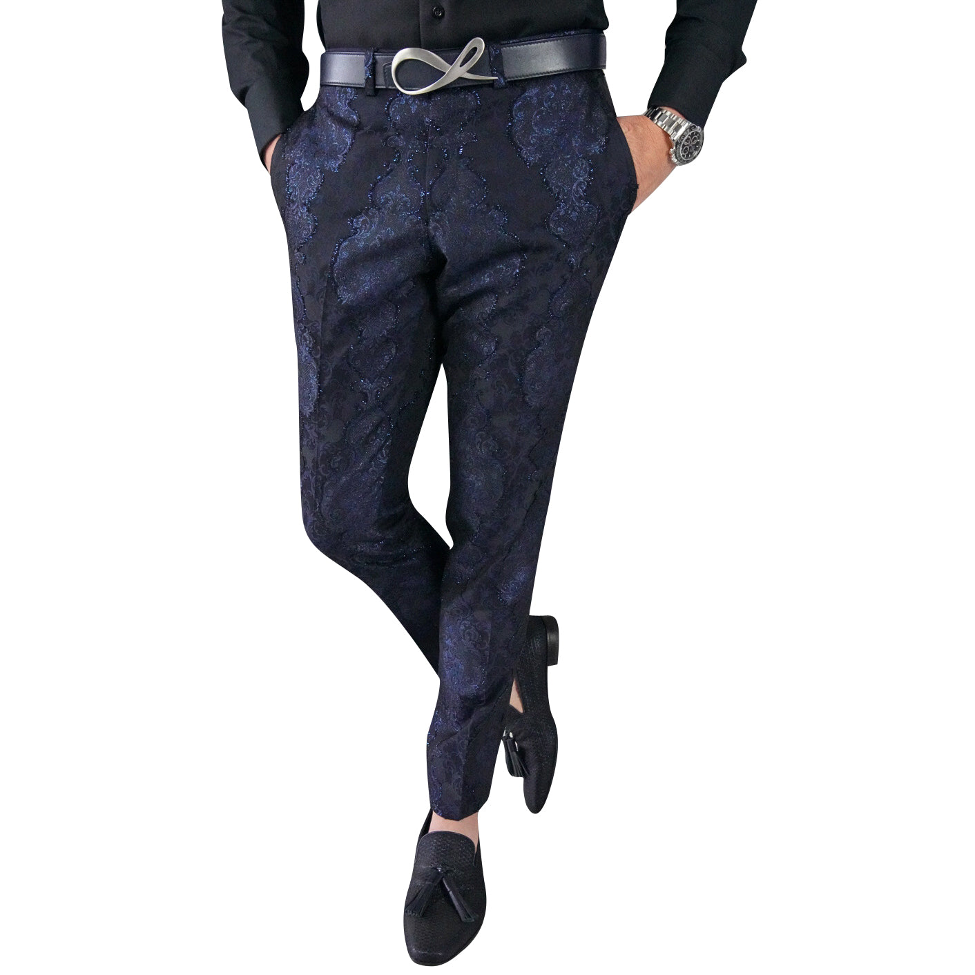 Navy Versaille Trousers