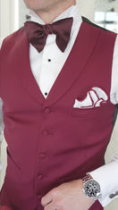 Burgundy Fiore Jacket