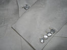 Mother Of Pearl With Silver Tone Buttons For Dinner Jacket