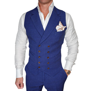 Lapis Blu Intreccio Gemelli Waistcoat