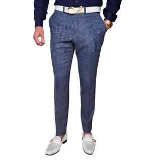 Powder Mica Blu Boucle Trousers