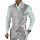 Pastel Pink Glassa Ciottoli Waistcoat