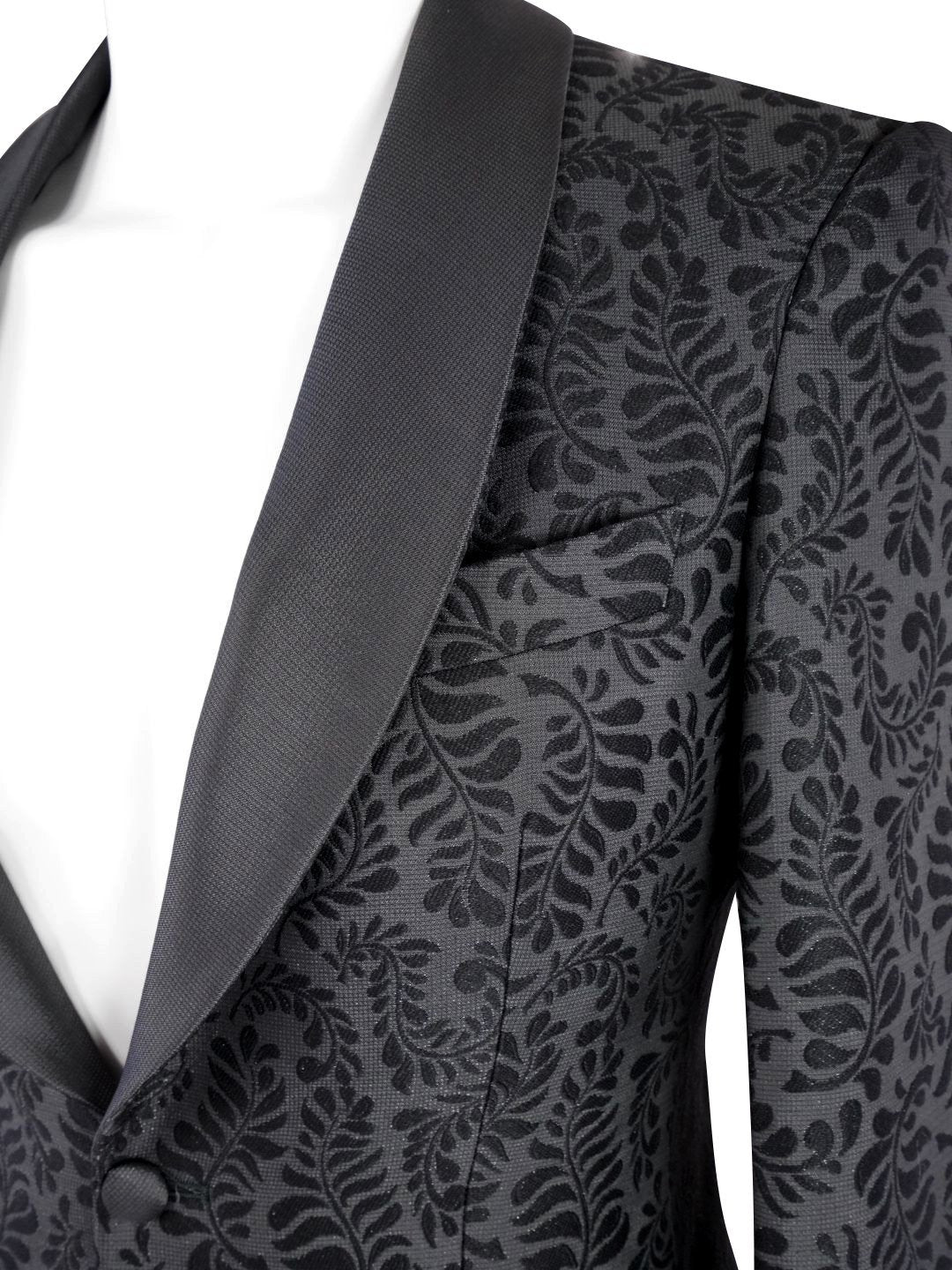 Charcoal Damascata Dinner Jacket