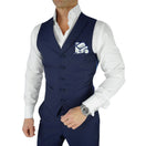 Navy Blue Evento Ciottoli Waistcoat