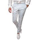 Blu Ghiaccio Paisley Trousers