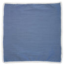 Brushed Steel Blue with White Signature Border