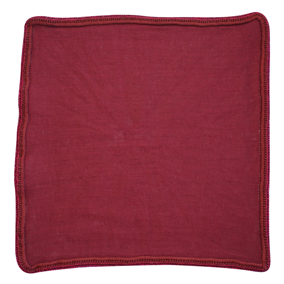 Royal Cremisi with Burgundy Flake Signature Borders