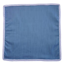 Brushed Steel Blue with Lilac Blue Signature Border