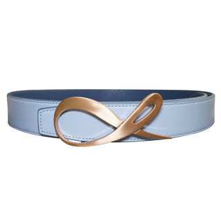 Aegean Blu Maya Rose Gold Reversible Belt