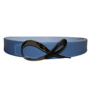 Aegean Blu Maya Black Enamel Reversible Belt