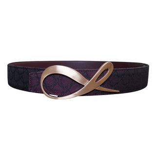 Vino Logo Rose Gold Reversible Belt
