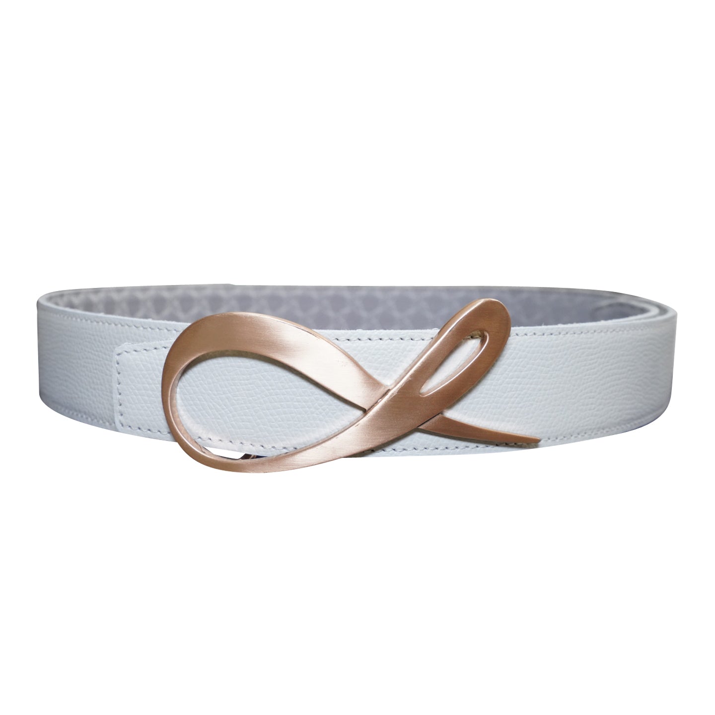 Tortora Logo Rose Gold Reversible Belt