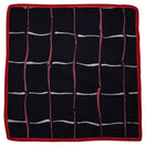 Navy Piazza with Red Signature Border