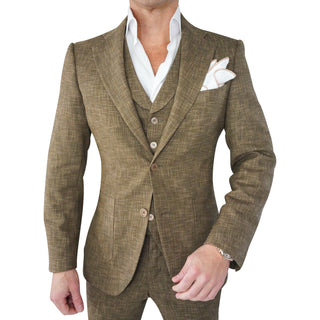 Walnut Lino Tweed Jacket