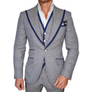 Iced Marina Blu Boucle Jacket