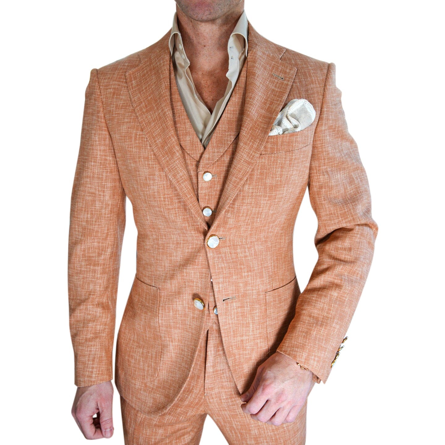 Copper Lino Tweed Sport Jacket