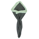 Ebony Netto with White Signature Border - Sebastian Cruz Couture