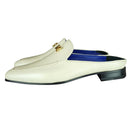 Classica Mascarpone With Yellow Gold Hardware Leather Slippers