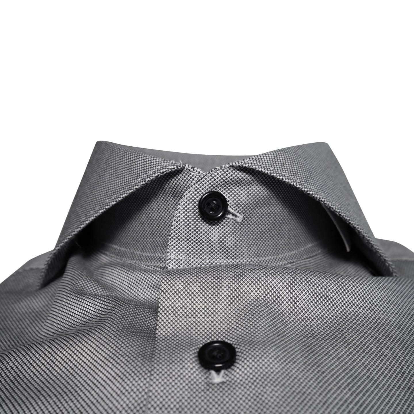 Grey Birdseye Dress Shirt