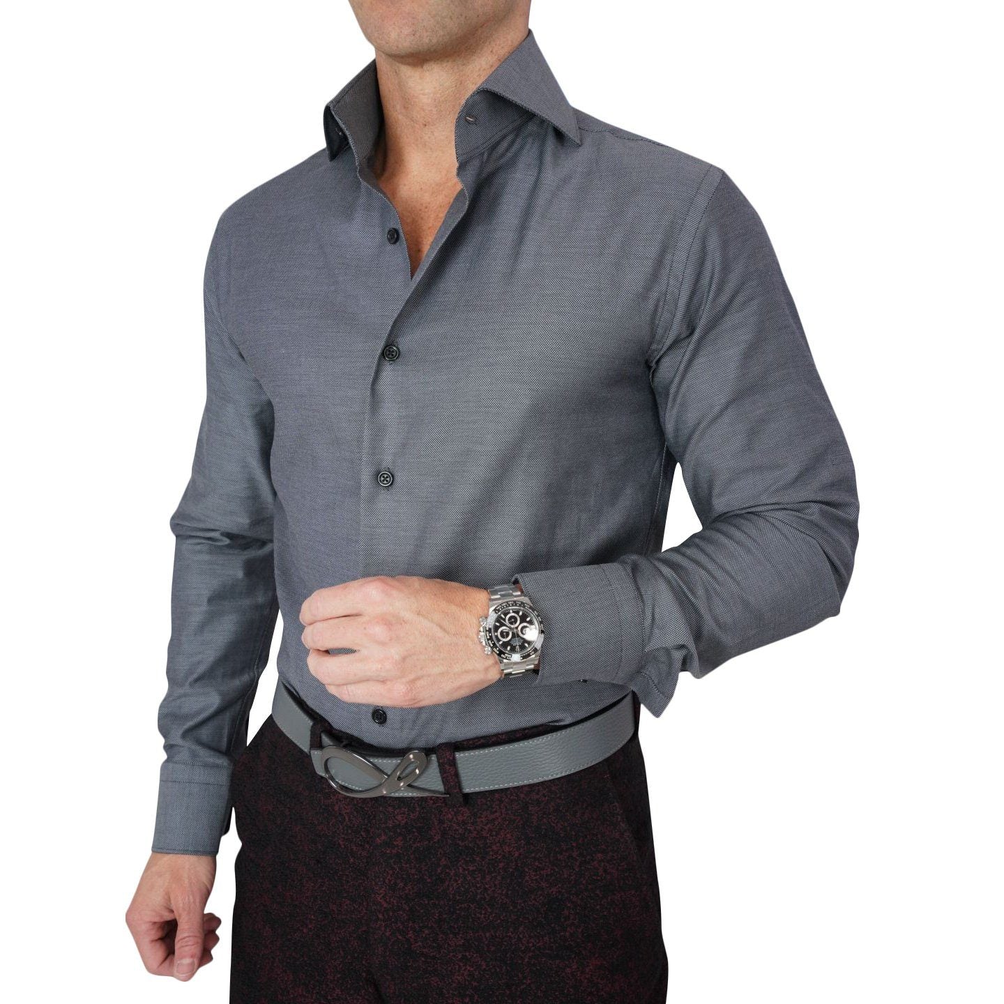 Black Birdseye Dress Shirt