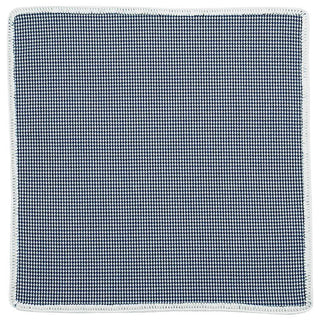 Houndstooth Mezzanotte with White Signature Border - Sebastian Cruz Couture