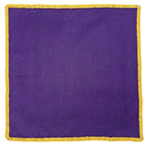 Royal Viola with Mustard Yellow Signature Border