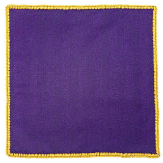Royal Viola with Mustard Yellow Signature Border