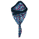 Ciliegia Blossom with Navy Blue Signature Border - Sebastian Cruz Couture