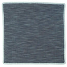 Denim Du Volte with White Signature Border - Sebastian Cruz Couture