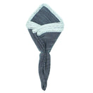 Denim Du Volte with White Signature Border - Sebastian Cruz Couture