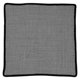 Houndstooth Cachemire with Black Signature Border - Sebastian Cruz Couture
